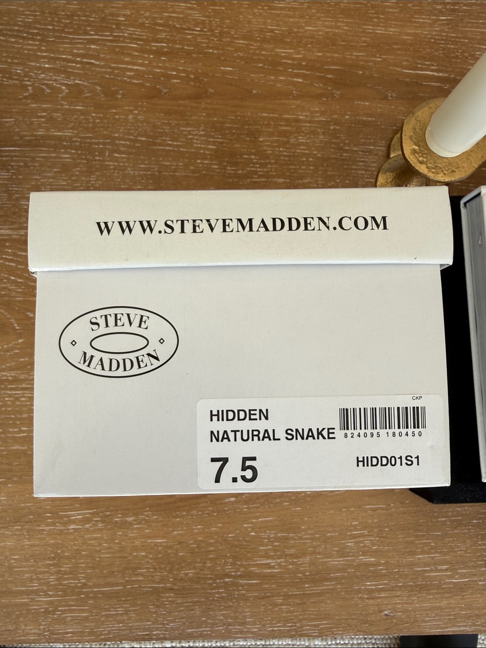 Steve Madden Hidden Natural Snake T-Strap Sandals 7.5 - Picture 6 of 7